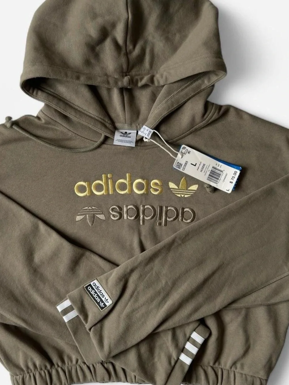 adidas Originals RYV Clay Embroidered Hoodie NWT L